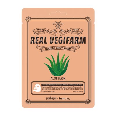 FORTHESKIN Super Food Real Vegifarm Double Shot Mask Aloe