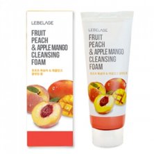 LEBELAGE Fruit Peach & Apple Mango Cleansing Foam