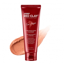 MiSSHA Amazon Red Clay Pore Pack Foam Cleanser